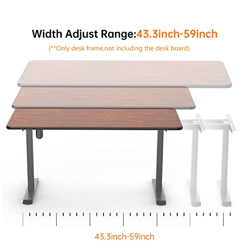 Velosan Standing Desk Frame, Electric Stand Up Desk Frame, Height Adjustable Electric Standing Desk Frame With Lcd Touch Screen, Adjustable Height Desk Frame For Home & Office Table (Frame Only) #TOP4