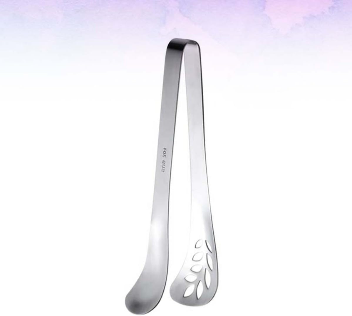 Leaf Shape Stainless Steel Food Tongs for Buffet and Steak Serving