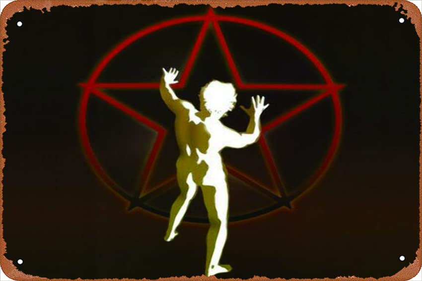 ASIOADWNA Rush 2112 12x8 inch Tin Signs Rock Band Style Metal Signs Music Art Poster Retro Suitable for Cafes Office Game Club Bar Wall Home Decor