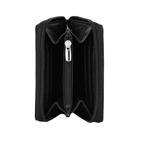 Image of URBAN FOREST Claire Aniline Black Leather Wallet for Women