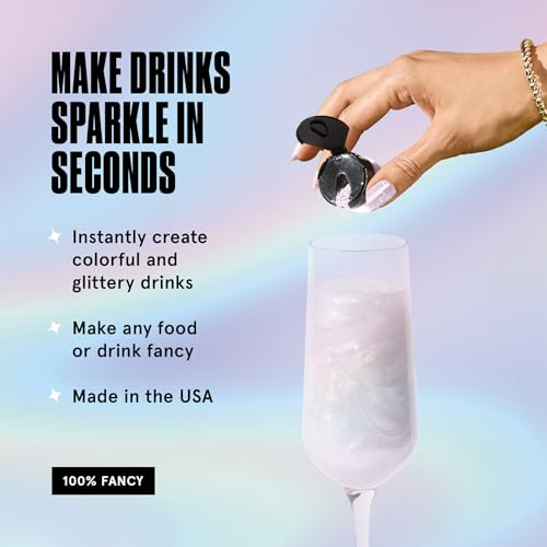 Fancy Sprinkles Moonstone Iridescent Edible Glitter Set, 100% Edible Glitter for Sparkling Food & Drinks, No Taste or Texture, (3 jars Of Moonstone Iridescent, 4gm each)