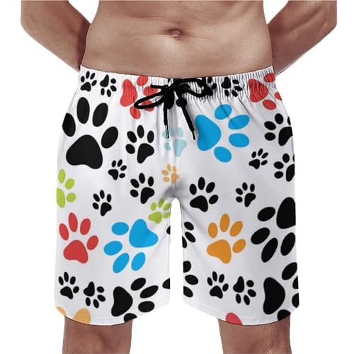 Shorts de bain homme patte de chien maillot taille M