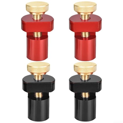 Abrazadera de mesa de carpintería para medición y marcado precisos con sujeción fiable (20 mm, negro)