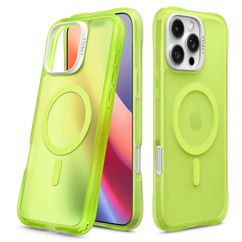 Image of Spigen Cyrill UltraSheer Mag | iPhone 16 Pro Case | Yellow iPhone 16 Pro Back Cover | TPU+Poly Carbonate - Lime