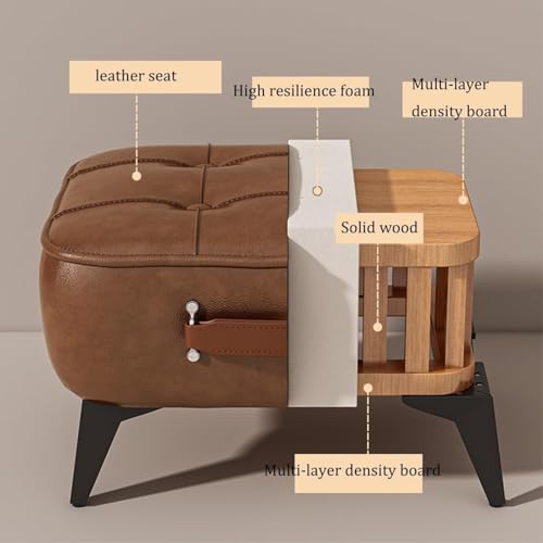 Repose-pieds ergonomique salon pouf vert compact et durable