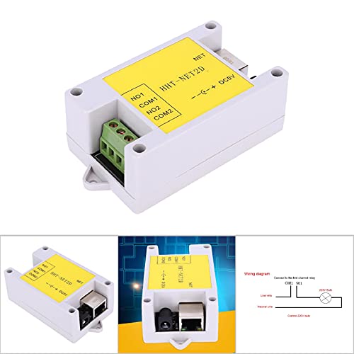 Remote Control Module, 2 Channel IP Network Relay Switch Module, Reliable for Motor Electric Light, defult, default - Image 4