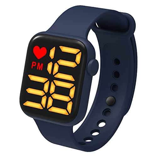 MANDAVIYA Creation Digital Dial LED Display Smart Design Kids Watch for Boys & Girls (Navy Blue) (B09X59LF7J) Amazon Price History, Amazon Price Tracker
