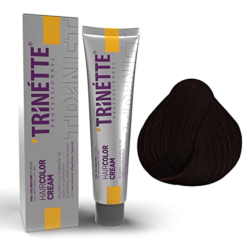 TRINETTE Hair Color Cream No 4.66 Cherry Red – Tinte para el cabello #4.66 rojo cereza, crema colorante 100 ml