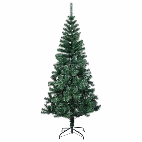 Árbol de Navidad artificial de gran densidad con luces de 210 cm 6