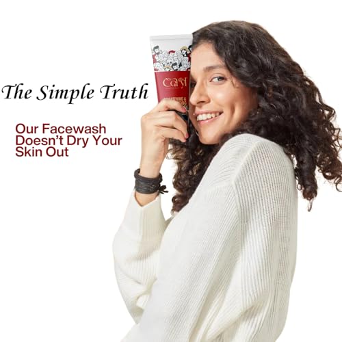 Image of Caryl Cream Base Charcoal Face Wash & Brightening Moisturizing Face Wash with Red Wine Combo | Winter Special Skin Purifying & Whitening Facial Foam | Travel Size for Men & Women, All Skin Types