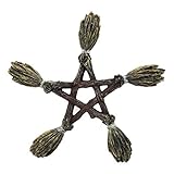 Nemesis Now Ltd Wiccan and Witchcraft Broomsticks Pentacle Wall Decor 7