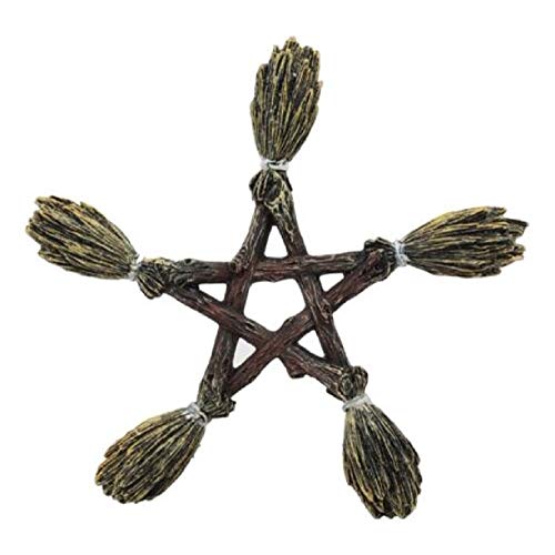 Nemesis Now Ltd Wiccan and Witchcraft Broomsticks Pentacle Wall Decor 7
