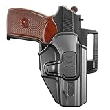 GUN & FLOWER OWB Makarov PM Holster - Level 2 Index Finger Release, 360° Adjustable Tactical Belt...