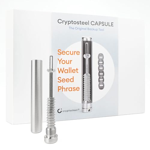 Preisvergleich Produktbild The Original Cryptosteel Capsule Solo + Cryptosteel Container Only - Kryptowährungs-Sicherheitspaket