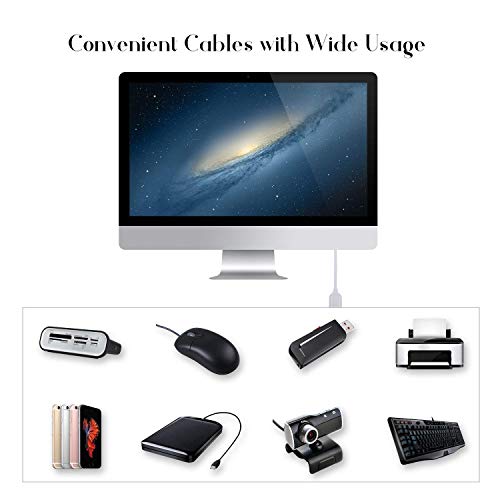 Image of USB 2.0 Male A to Female A Extension Cable 1.5M Super Speed 5Gbps for Printer, PC, External Hard Drive, LED /LCD TV USB Ports White
