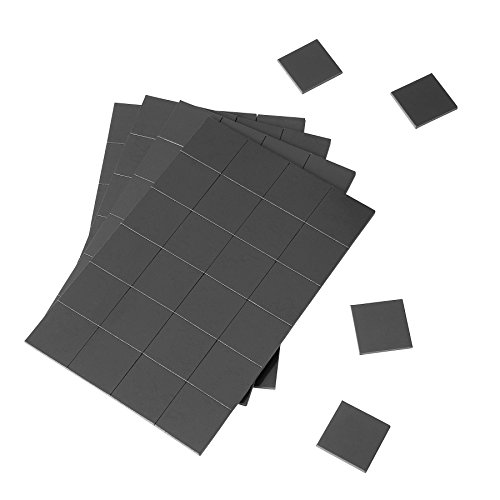 totalElement 1 x 1 Inch Strong Flexible Self-Adhesive Magnetic Squares, Peel & Stick