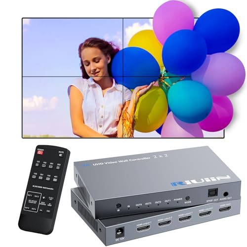 4K 2x2 Video Wall Controller with HDMI input