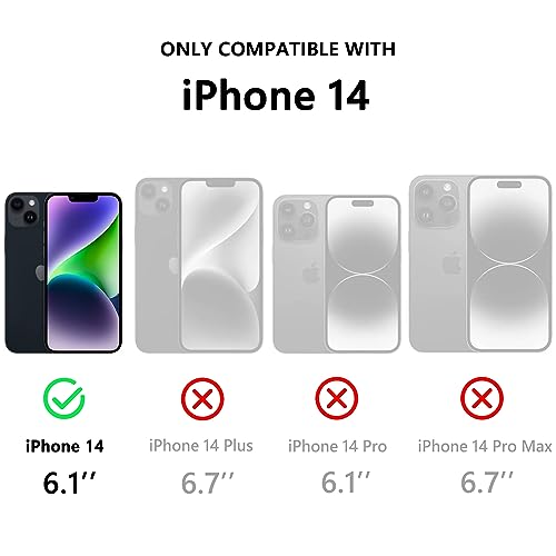 Protebox for iPhone 14 Waterproof Case with Built-in Screen Protector, Shockproof Dustproof Full Body Protective IP68 Waterproof Phone Case for iPhone 14 6.1 inch (Black/Clear) by Protebox - Used condition - US$14.88