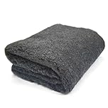 Profleece Premium Vet Bedding Quick Drying & Washable Fleece Vet Bedding for Puppys & Dogs - Dog Bed Ideal for Whelping - Charcoal 65 x 50cm