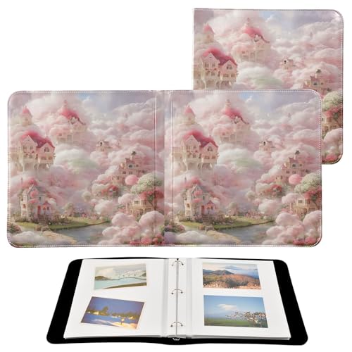 Álbum de fotos autoadhesivo DIY con encuadernación de 3 anillos, 40 páginas, tamaño 11.8 x 11.2 pulgadas miniatura 2