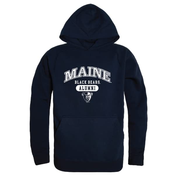 W Republic 561-334-NVY-03 Men Maine Black Bears Alumni Hoodie Navy - Large