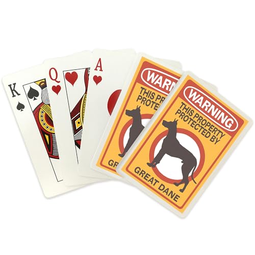 Lantern Press Great Dane, 52 Naipes Póker para Adultos miniatura 2