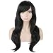 DAOTS 28" Wig Long Heat Resistant Big Wavy Hair Women Cosplay Wig (Black NewPackage)