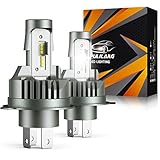【Fácil De Instalar】 El LED H4 se puede sellar directamente dentro del ensamblaje, fácil instalación, diseño todo en uno, solo conéctelo y juegue. La cubierta antipolvo original del automóvil no necesita abrir el orificio, una instalación verdaderamente libre de fugas (generalmente toma menos de 10 minutos para instalar).