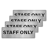 Staff Only Sign Aluminum...