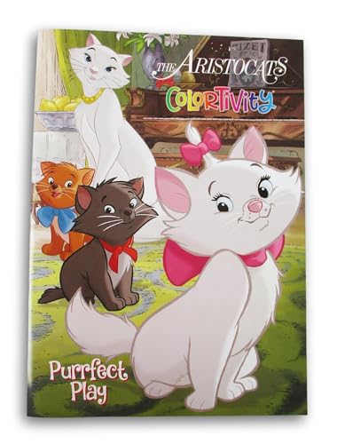The Aristocats Coloring and Activity Book with Stand-Up Character on Back - 80 Pages