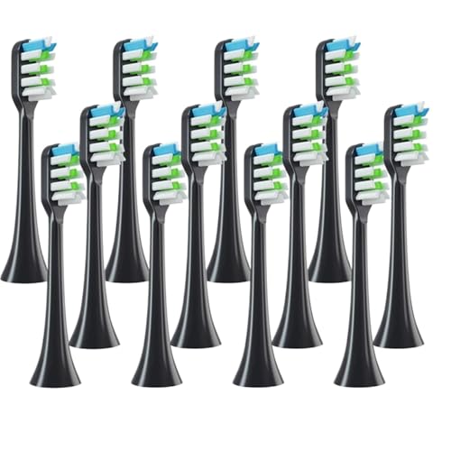 �݊���������܂�SOOCAS 12 �����p���u���V�w�b�h�ɑΉ� - X3/X3U/X5 ���g���u���V�\�t�g��(12pcs Black)