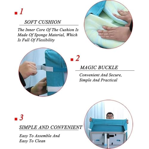 Respaldo de cama ajustable para leer y comer cómodamente con soporte lumbar integrado 5
