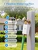 meross WiFi Water Timer for Garden Hose, Smart Hose Timer with Brass Inlet & Outet, WiFi Sprinkler Valve Work with Apple Homekit, Alexa & Google Assistant, Smart Rain Skip for Lawn, Garden & Yard