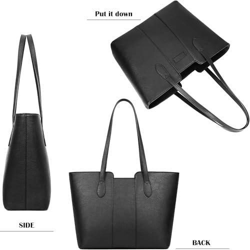 Image of ToLFE Tote Bags for Women Purses and Handbags Top Handle Satchel PU Leather Shoulder Hobo Bags | Top Handle