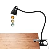 【Große und kräftiger Klemme:】Diese Klemmleuchte ist einfach zu montieren. Dank der Klemmbreite von 6 cm ( 2.6 in) und der starken Klemmkraft können Sie die USB-Klemmlampe leicht an Ihrem Schreibtisch oder am Kopfteil sowie dem Bettgestell Ihres Bettes befestigen.