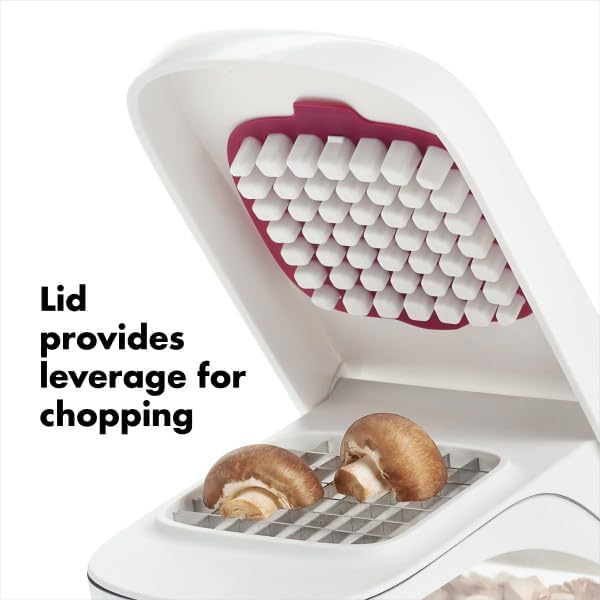 OXO Good Grips Vegetable and Onion Chopper with Easy Pour Opening White