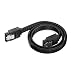 deleyCON SATA 3 Nylon Kabel 30cm gerade 6 Gbit/s - Schwarz