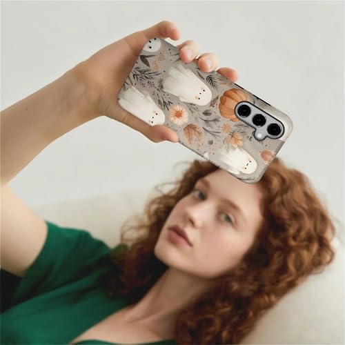 TAMEFOX Case for Samsung Galaxy S23 FE,Anti Drop Scratch Protective Phone Cover Case for Women Girl-Cute Ghostp Pumpkin - image 7