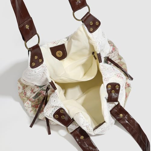 JQWYGB Floral Cottagecore Tote Bag