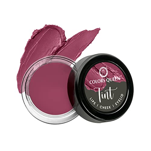 Image of Colors Queen Tint for Cheeks and Lips - Enriched with Vitamin E and Essential Oils | Matte Lip and Cheek Tint for Lips, Cheeks and Eyelids| Vegan and Cruelty Free Lip Tint for Women (02 - Pink N Chick)