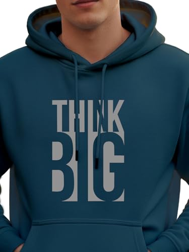 Image of XENOVAURBAN Hoodie for Men /Women | Unisex fit Cotton Fleece Hooded Sweatshirt - THINKB1