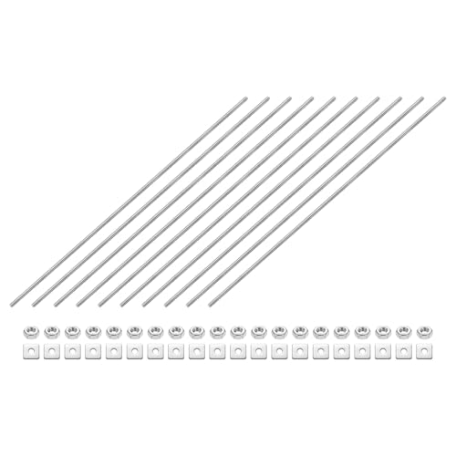 uxcell 10 S˂bh M3-0.5 ˂sb` 200mm XeXX`[ Ep S˂X^bh ibgƃbV[t NvAnK[AU{gp