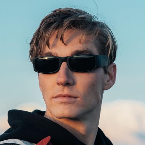 ShadyVEU Super Flat Top Hardcore Cholo OG Gangster Dark Black Matte Frame Rectangular Bulky Square Sunglasses4