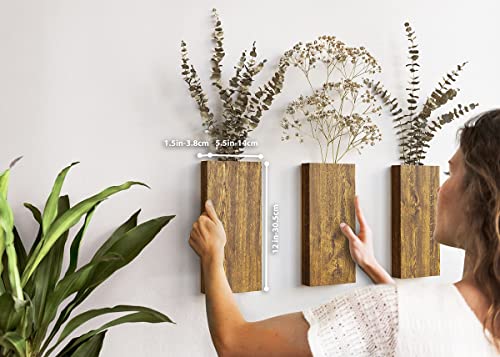 America Empire Wood Wall Pocket Vase Luxy Trending Decor | Hanging Plant Wall Pocket Planter Indoor. Wall Plant Pockets Wall Mount. Wood Wall Vase (Set Of 3) #TOP4