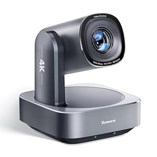 Tenveo Caméra PTZ 4K Suivi Automatique Humanoïde & Facial par IA, Zoom Optique 20X + Numérique 8X, USB 3.0/HDMI/LAN (PoE), Diffusion en Direct IP pour Église Visioconférence Diffusion Événements