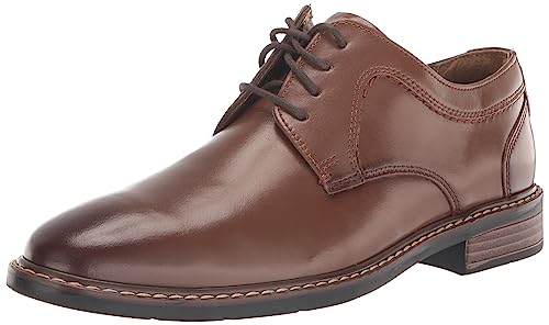 Chaussures à lacets en cuir oxford homme marron noir derbies habillées bout uni Nunn Bush