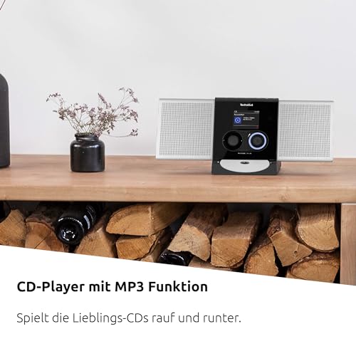 TechniSat MULTYRADIO 600 CD IR - Internetradio (Kompaktanlage, WLAN Radio, DAB+, UKW, Spotify, Bluetooth, CD-Player, USB, Farbdisplay, App-Steuerung, Fernbedienung, 40 Watt Stereo) Silber/schwarz – Bild 6