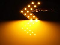 Vista 8 de iJDMTOY Par De Paneles De Circuito LED En Forma De Flecha Con 14-SMD Para La Retroadaptación De Los Intermitentes Detrás Del Espejo Lateral, Ámbar