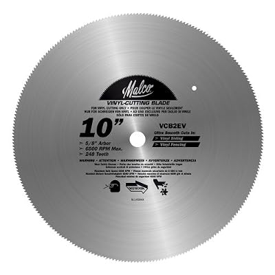 Malco VCB2 EV 10-Inch Vinyl Siding and Fencing Cutting Circular Saw Blade