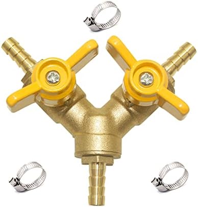 Hooshing 4 Valvole A Sfera PEX 3/4" Senza Piombo, Ottone, Passaggio Totale, Attacco Barb, Per Acqua Calda E Fredda, Raccordi Idraulici